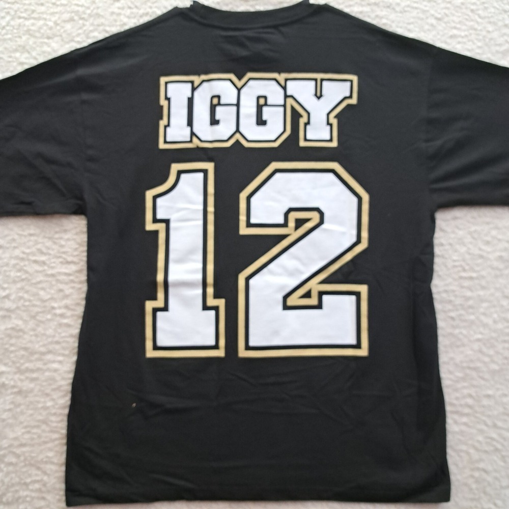 Iggy #12 Cotton Heritage Men's Black T-Shirt Size XL NWOT
